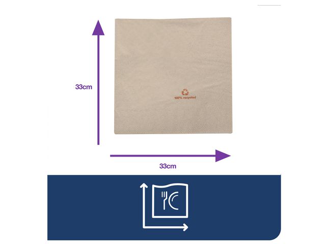 Servett TORK Adv 2-lags 33x32,5cm 200/fp