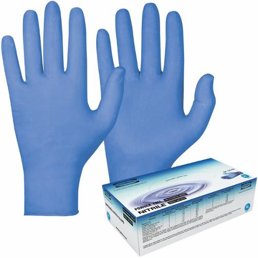 Nitrilhandske 770 blå M 100/fp