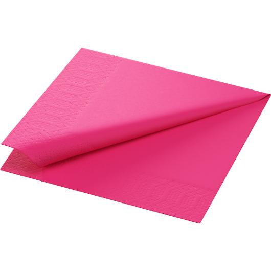 Servett 3-lags 33x33cm rosa 125/fp
