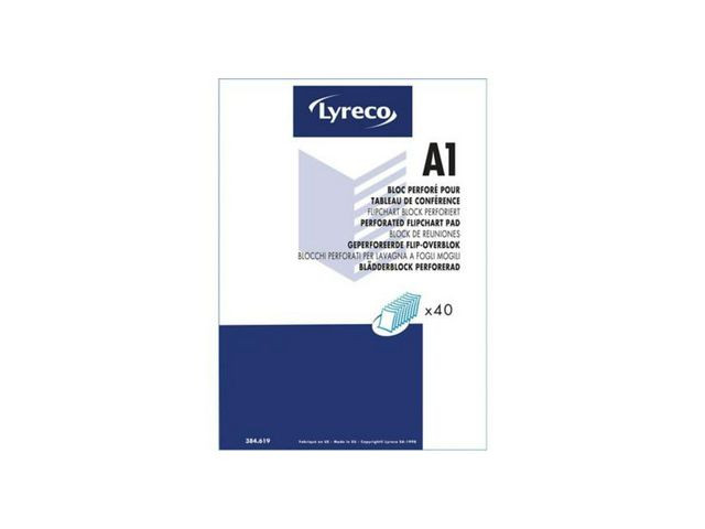 Blädderblock LYRECO 78,80x59cm 70g 5/fp