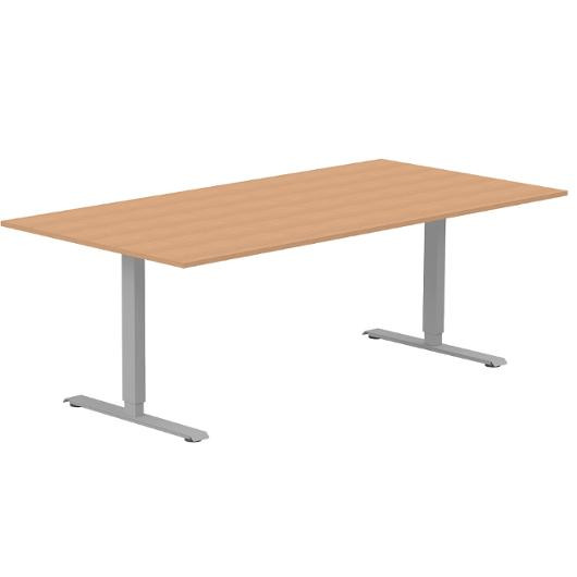 Skrivbord Ergofunk T 1400x800 Bok/Silver