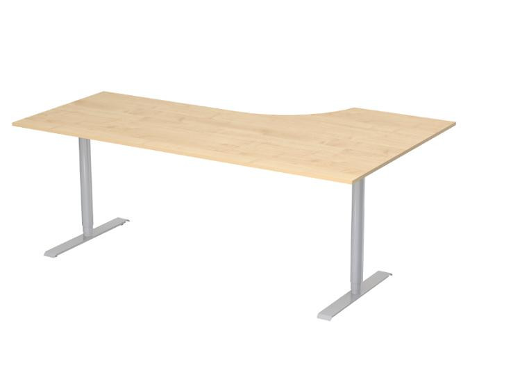 Bord El vänster 200x120cm björklam/grå