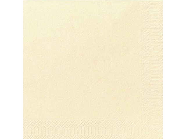 Servett 3-lags 40x40cm vanilj 125/fp