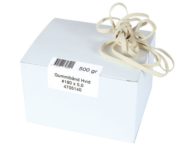 Gummiband 200x5mm 500g vit 230/fp