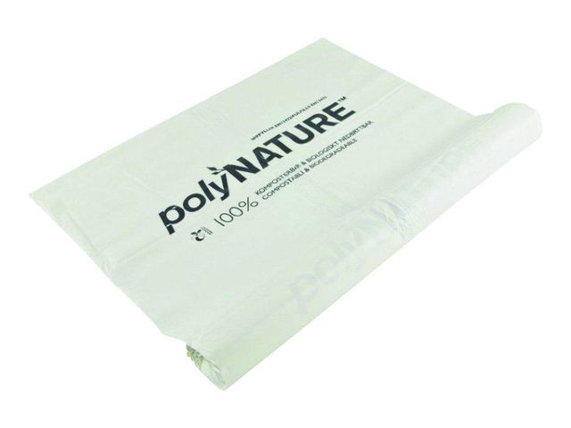 Plastsäck BIO POLYNAT 125L 25my vit10/rl