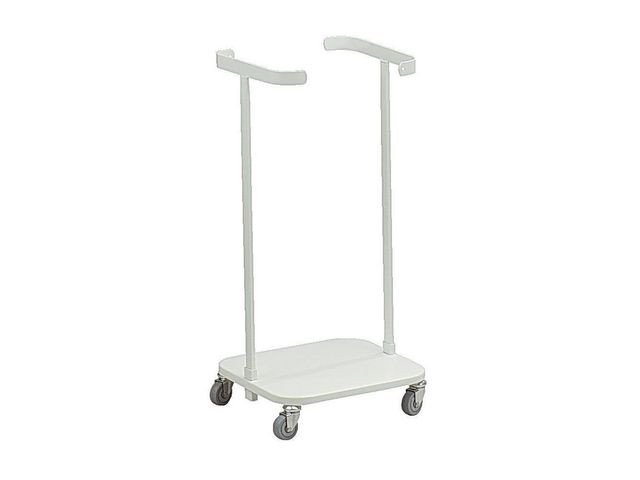 Säckvagn enkel 4 hjul 60L vit