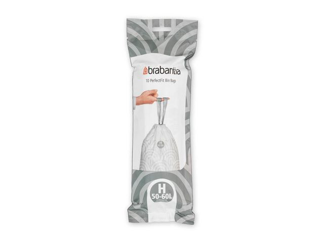 Insatspåse H BRABANTIA 50-60L vit 10/rl
