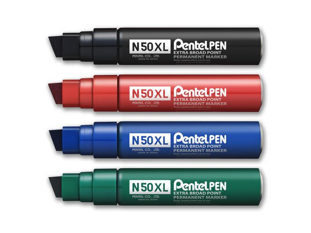 Märkpenna perm. PENTEL N50XL sned svart