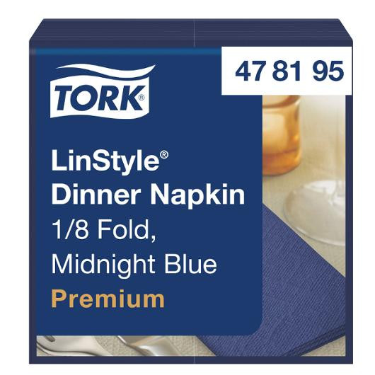 Servett TORK LinStyle Middag mblå 50/fp