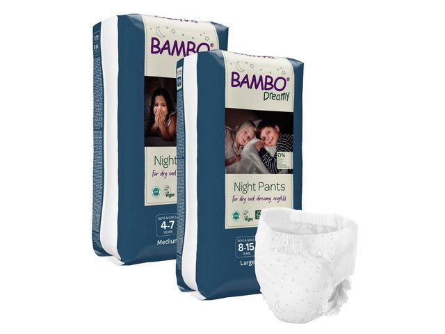 Blöja BAMBO Night Pants M 15-35kg 10/fp