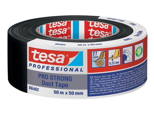 Vävtejp TESA PRO STRONG 50mmx50m svart