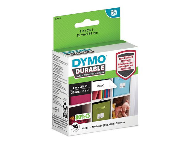 Etikett DYMO LW Durable 25x54mm 160/fp