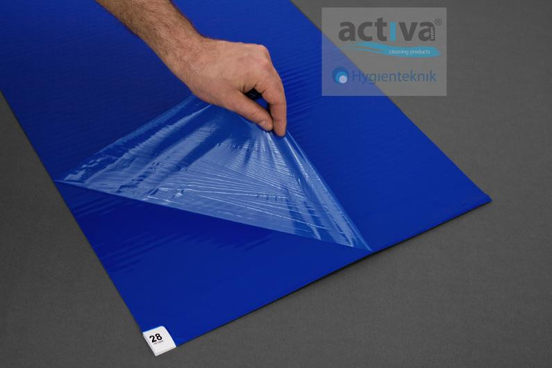 Klibbmatta ACTIVA115x45cm blå 30arkx8fp