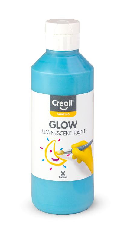Självlysande färg CREALL 250ml Blå