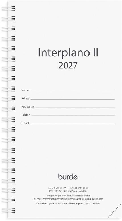 Kalender Interplano II refill 2027