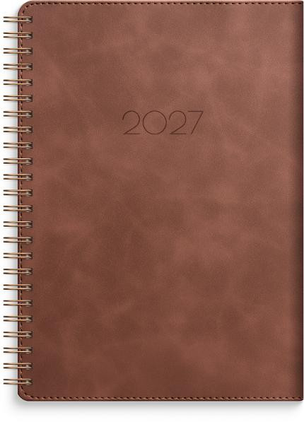 Kalender Business A5 Twist 2027 brun