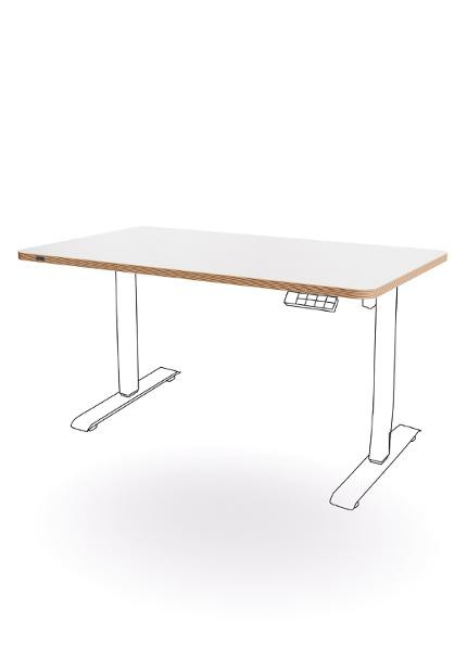 Bordsskiva LEITZ 120x70cm vit