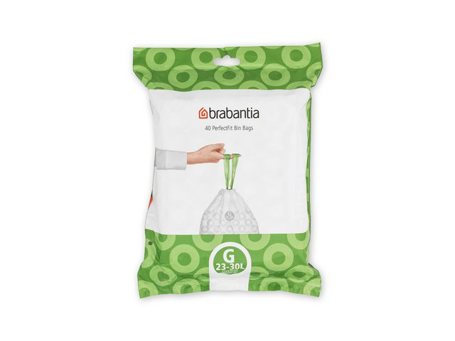 Insatspåse G BRABANTIA 23-30L vit 40/fp