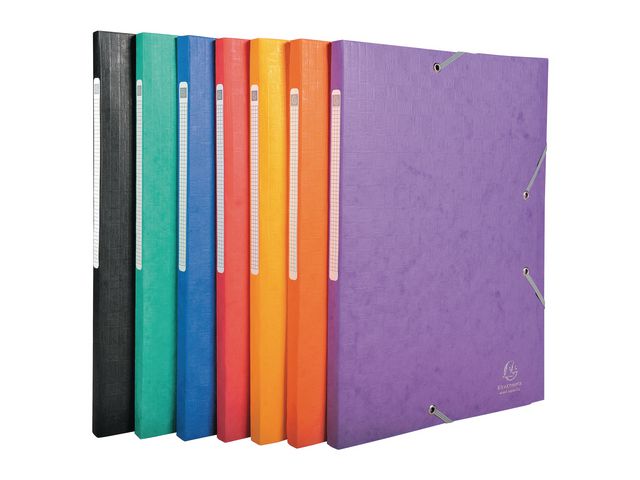 Gummibandsmapp 3-klaff A4 600g röd