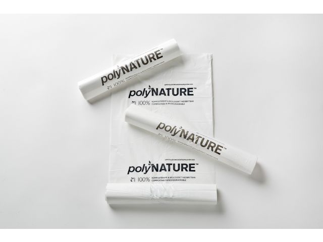 Insatspåse POLYNATURE 10L 15my vit 25/rl