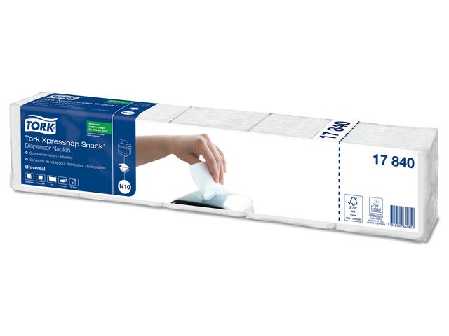 Servett TORK Uni N10 1-lags vit 1125/fp