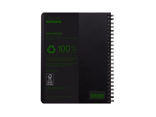 Anteckningsblock GREENBOOK A5+ linj recy