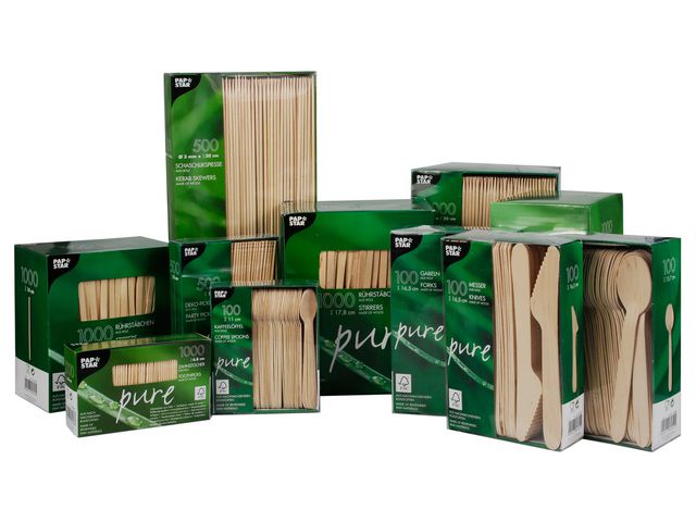 Bestick Sked PURE FSC 15,7cm 100/fp