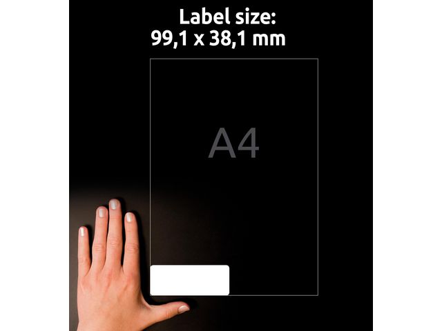 Etikett AVERY QD 99,1x38,1 350/fp
