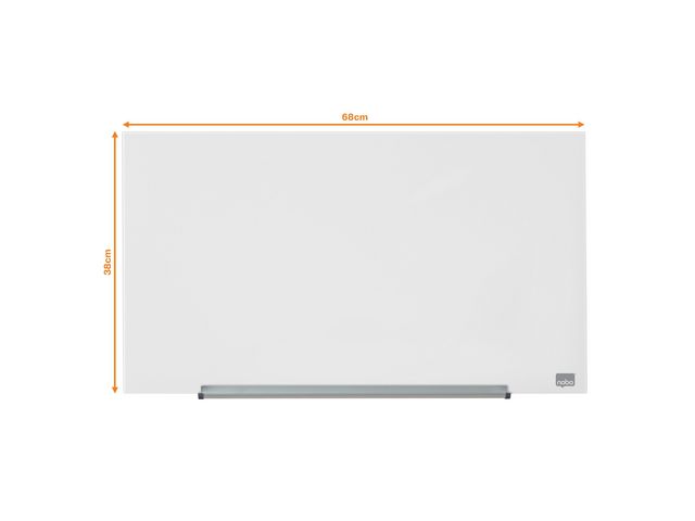 Glastavla NOBO 31' Widescreen vit