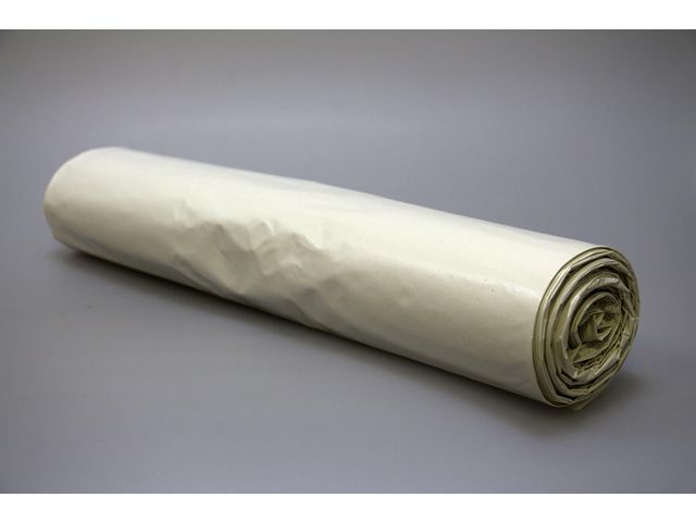 Plastsäck LD R100% 70L 40my vit 25/rl