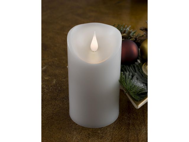 Vaxljus varmvit LED 7,6x12,7cm