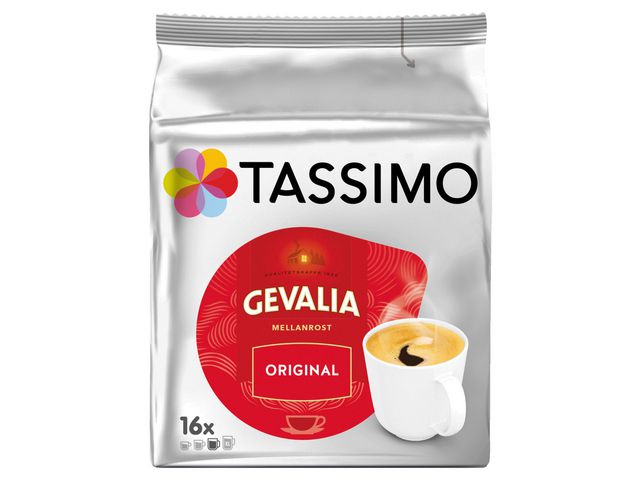 Kaffekapslar GEVALIA Tassimo 16/fp