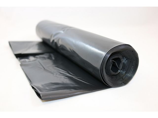 Plastsäck LD R100% 350L 75my svart 5/rl
