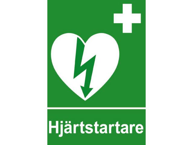 Dekal Hjärtstartare 9x7cm
