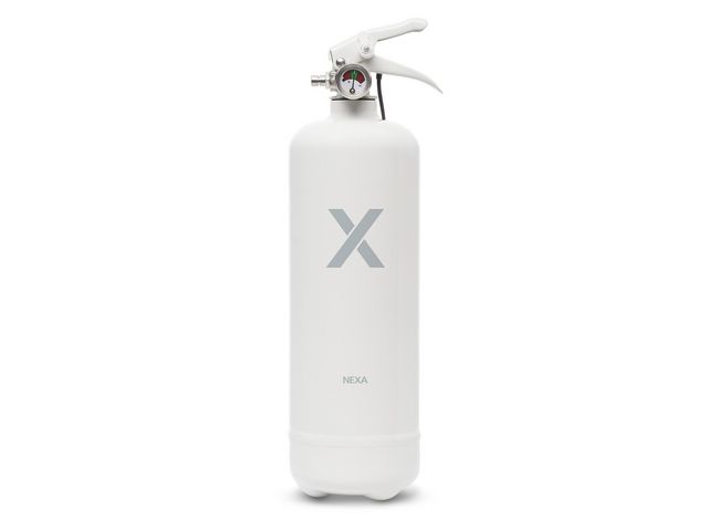 Brandsläckare NEXA 1kg pulver 8A vit