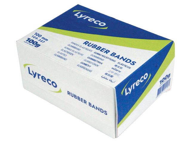 Gummiband LYRECO 100x2mm 100g 200/fp