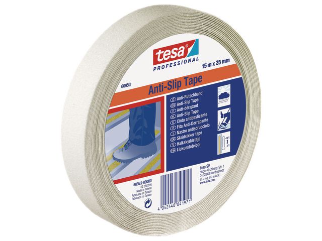 Halkskyddstejp TESA 25mmx15m flourescent