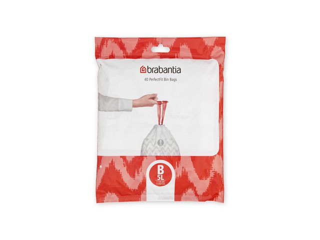 Insatspåse B BRABANTIA 5L vit 40/fp