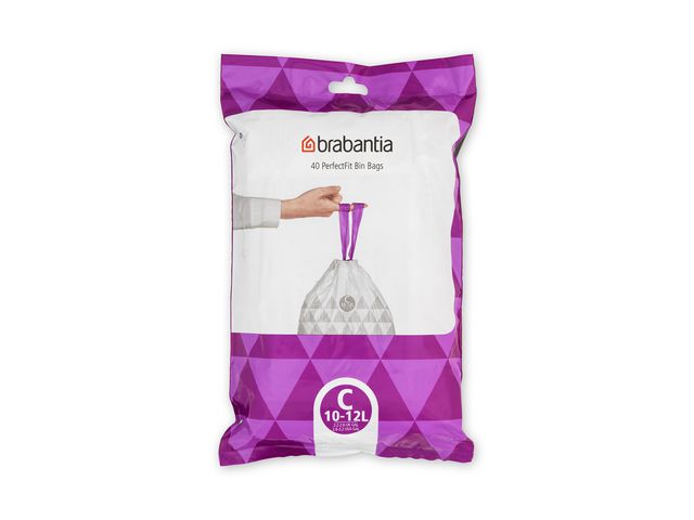 Insatspåse C BRABANTIA 10-12L vit 40/fp