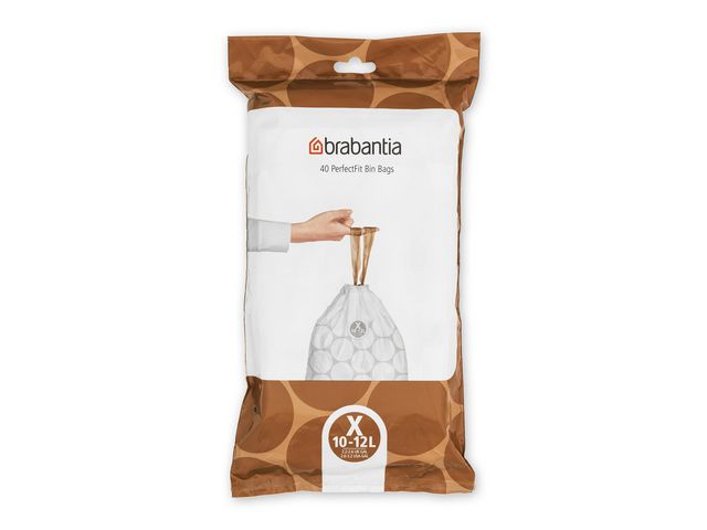 Insatspåse X BRABANTIA 10-12L vit 40/fp