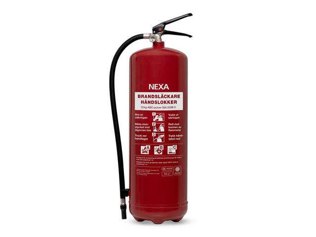Brandsläckare NEXA 12kg pulver 55A röd