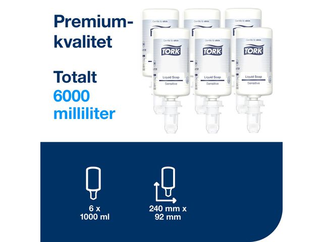 Tvål TORK S4 Sensitive oparfymerad 1L