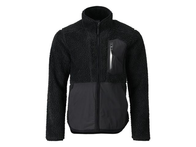 Fiberpälsjacka Customized svart 4XL