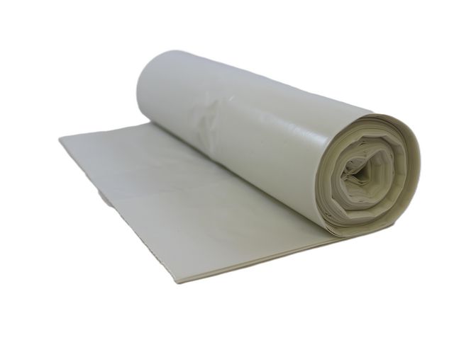 Plastsäck LD R100% 70L 18my vit 50/rl