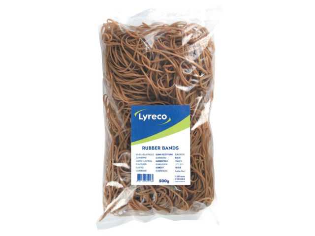Gummiband LYRECO 150x2mm 500g 250/fp
