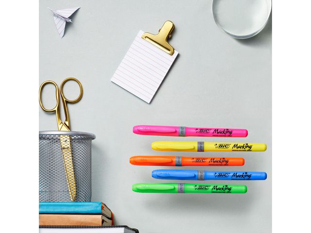 Överstrykningspenna BIC Grip Rosa