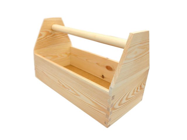 Trälåda hobby, med handtag