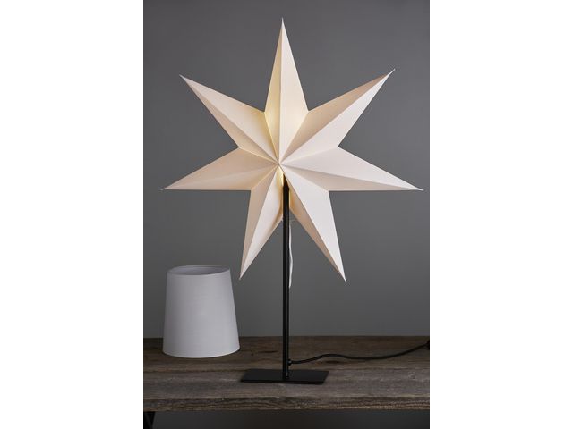 Lampa Frozen stjärna/skärm 76x55cm vit