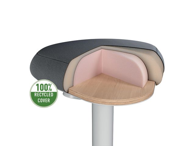 Sittpall LEITZ Ergo ljusgrå