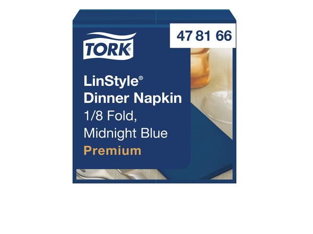 Servett TORK LinStyle Middag mblå 50/fp